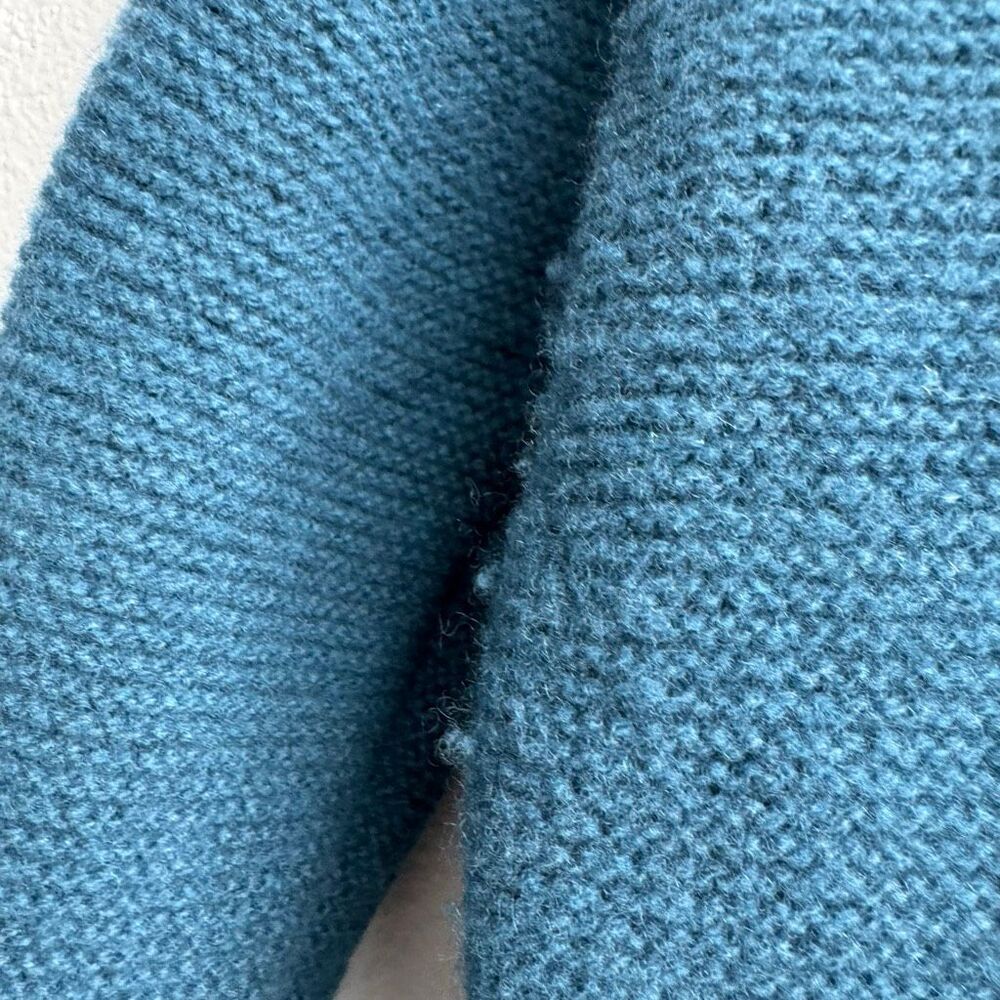 Seasalt Cornwall Fruity Jumper II Teal Blue Merino Wool Knit Sweater US 4 UK 8 - Picture 9 of 9